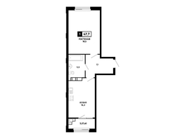 Продается 1-комнатная квартира ЖК Резиденция СОФИ, 47.7  м², 4817700 рублей