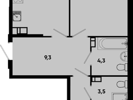 Продается 2-комнатная квартира ЖК Моя Легенда, кор 1.6, 71.6  м&sup2;, 15923840 рублей