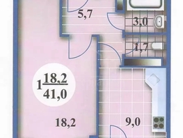 Продается 1-комнатная квартира Ленинградская ул, 41  м&sup2;, 8300000 рублей