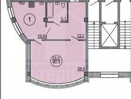 Продается 2-комнатная квартира Декабристов ул, 60  м&sup2;, 11900000 рублей