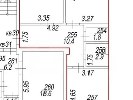 Продается 2-комнатная квартира Октябрьская ул, 61.6  м&sup2;, 7084000 рублей