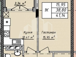 Продается 1-комнатная квартира Гоголя ул, 41.14 м², 1 рублей