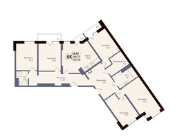 Продается 5-комнатная квартира ЖК Академия, 1 этап, 139.7  м&sup2;, 21583650 рублей