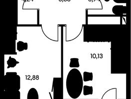 Продается 1-комнатная квартира ЖК Культура, дом 1, 40.19  м&sup2;, 8390000 рублей
