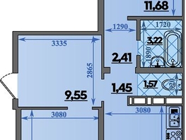 Продается 2-комнатная квартира ЖК Суворовский, литера 2, 64.95  м&sup2;, 7309999 рублей