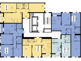 Продается 2-комнатная квартира ЖК Норд-Премьер, корпус 17, 71.6  м&sup2;, 9522800 рублей
