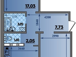 Продается 2-комнатная квартира ЖК Суворовский, литера 23, 64.96  м&sup2;, 7386624 рублей