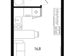 Продается Студия ЖК 5 элемент Аске, лит 5-11 стр.1, сек.1,2,3,4, 20.9  м&sup2;, 4048330 рублей