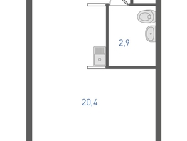 Продается Студия ЖК Левенцовка Парк, литер 8-14, 24.6  м&sup2;, 3596520 рублей