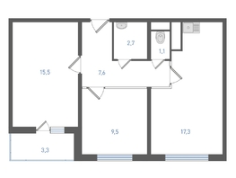 Продается 2-комнатная квартира ЖК Левенцовка Парк, литер 8-14, 55.4  м&sup2;, 6376540 рублей
