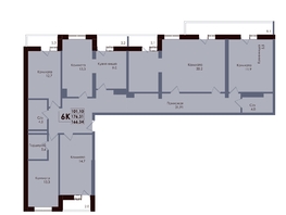 Продается 6-комнатная квартира ЖК Академия, 2 этап, 166.34  м&sup2;, 26531230 рублей