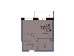 Продается Студия ЖК Академия, 2 этап, 29.32  м&sup2;, 6318460 рублей