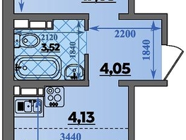 Продается 2-комнатная квартира ЖК Суворовский, литера 23, 43.04  м&sup2;, 5604047 рублей