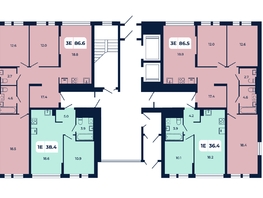Продается 1-комнатная квартира ЖК Норд-Премьер, корпус 19, 38.4  м&sup2;, 5337600 рублей