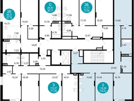 Продается 3-комнатная квартира ЖК 1799, литера 2.3, 119.2  м&sup2;, 20805406 рублей