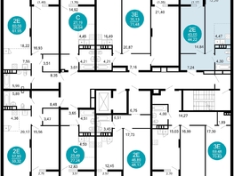 Продается 2-комнатная квартира ЖК 1799, литера 2.1, 44.1  м&sup2;, 10557540 рублей
