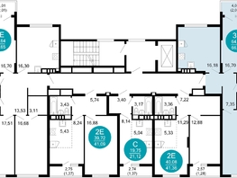 Продается 2-комнатная квартира ЖК 1799, литера 2.2, 66.9  м&sup2;, 15520800 рублей