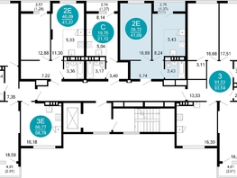 Продается 2-комнатная квартира ЖК 1799, литера 1.1, 41.2  м&sup2;, 9747920 рублей