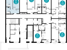 Продается 2-комнатная квартира ЖК 1799, литера 2.1, 44.8  м&sup2;, 9719808 рублей