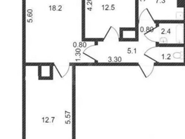 Продается 3-комнатная квартира Грисенко ул, 61  м&sup2;, 5600000 рублей