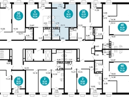 Продается 1-комнатная квартира ЖК 1799, литера 2.3, 39.1  м&sup2;, 9236202 рублей