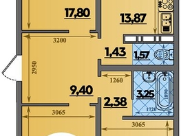 Продается 3-комнатная квартира ЖК Суворовский, литера 6, 82.56  м&sup2;, 9238464 рублей