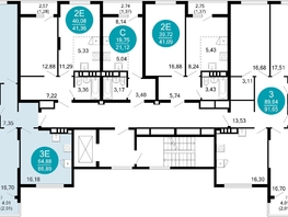 Продается 2-комнатная квартира ЖК 1799, литера 1.1, 66.9  м&sup2;, 14715993 рублей