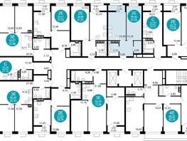 Продается 1-комнатная квартира ЖК 1799, литера 2.1, 41.7  м&sup2;, 9310776 рублей