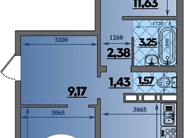 Продается 2-комнатная квартира ЖК Суворовский, литера 6, 64.53  м&sup2;, 6130000 рублей