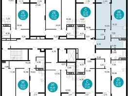 Продается 2-комнатная квартира ЖК 1799, литера 2.1, 61.9  м&sup2;, 12914197 рублей