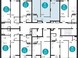 Продается 2-комнатная квартира ЖК 1799, литера 2.1, 71.8  м&sup2;, 13740366 рублей