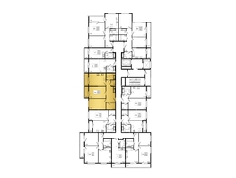 Продается 2-комнатная квартира ЖК ПРИТЯЖЕНИЕ, литер 3, 72.55  м&sup2;, 9775605 рублей