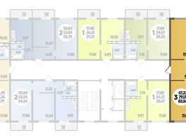 Продается 3-комнатная квартира ЖК Суворовский, литера 5, 82.56  м², 9210912 рублей