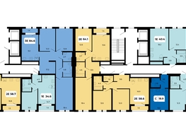 Продается 2-комнатная квартира ЖК НОРД, корпус 18, 48.4  м², 5808000 рублей