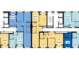 Продается 2-комнатная квартира ЖК НОРД, корпус 18, 64.1  м², 7563800 рублей