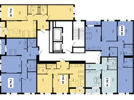Продается 3-комнатная квартира ЖК НОРД, корпус 17, 83.9  м², 9103150 рублей