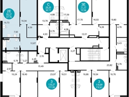 Продается 2-комнатная квартира ЖК 1799, литера 2.3, 67.76  м², 11830896 рублей