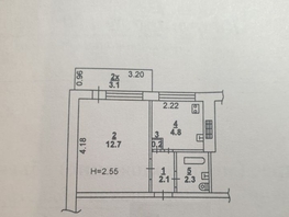 Продается 1-комнатная квартира Космонавтов пл, 24  м², 3200000 рублей