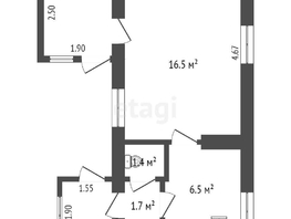 Продается 1-комнатная квартира линия 30-я, 25.8  м², 2000000 рублей