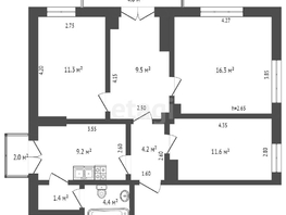 Продается 3-комнатная квартира Ереванская ул, 88.4  м², 6800000 рублей