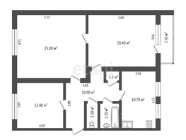 Продается 3-комнатная квартира Таганрогская ул, 86  м², 7000000 рублей