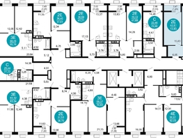 Продается 1-комнатная квартира ЖК 1799, литера 2.1, 43.85  м², 9747855 рублей