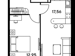 Продается 2-комнатная квартира ЖК Малина Парк, дом 1, 45.04  м², 9430000 рублей