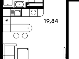 Продается Студия ЖК Малина Парк, дом 1, 28.39  м², 5510000 рублей