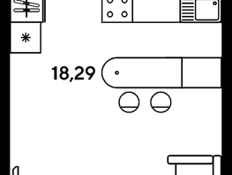 Продается Студия ЖК Малина Парк, дом 2, 24.36  м², 4680000 рублей