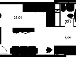 Продается Студия ЖК Культура, дом 1, 36.28  м², 5810000 рублей