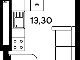 Продается 2-комнатная квартира ЖК Сезоны, 40.15  м², 5230000 рублей