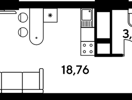 Продается Студия ЖК Малина Парк, дом 4, 24.13  м², 4890000 рублей