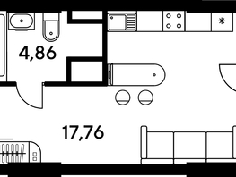 Продается Студия ЖК Малина Парк, дом 4, 24.74  м², 5030000 рублей