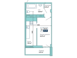 Продается 1-комнатная квартира ЖК Семейный, 29.3  м², 2783500 рублей